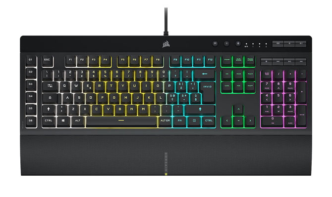 LE MIGLIORI TASTIERE DA GAMING ECONOMICHE 3 Corsair K55 RGB PRO Tastiera da Gioco Cablata a Membrana