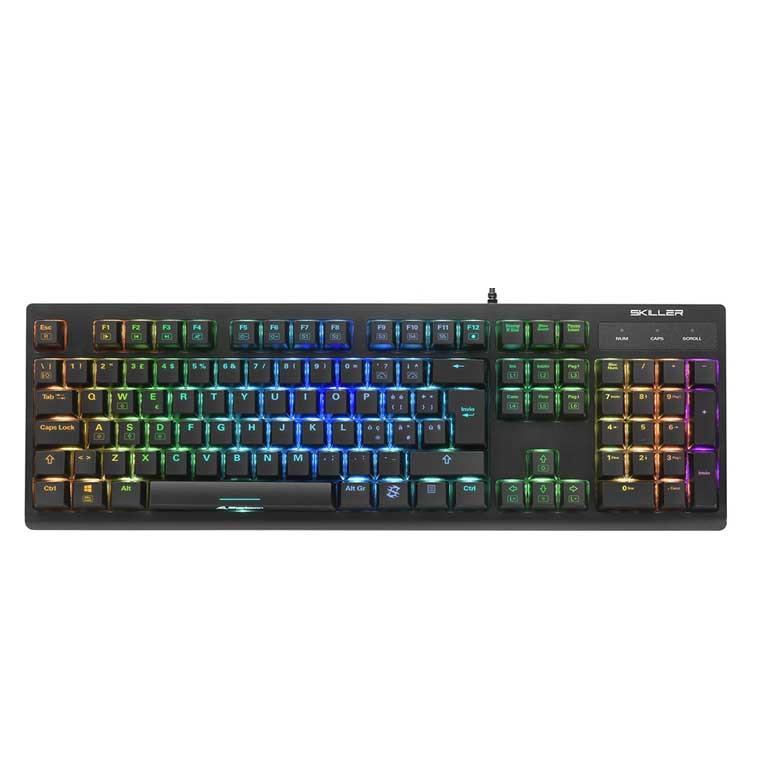 LE MIGLIORI TASTIERE DA GAMING ECONOMICHE 8 Sharkoon Skiller SGK30 Red, tastiera meccanica economica