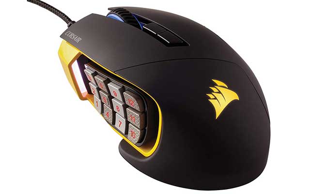 migliori mouse gaming mmo corsair scimitar