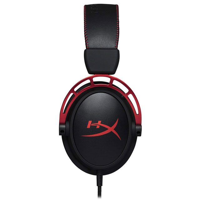 Vista laterale delle cuffie da gaming HyperX Cloud ALpha.