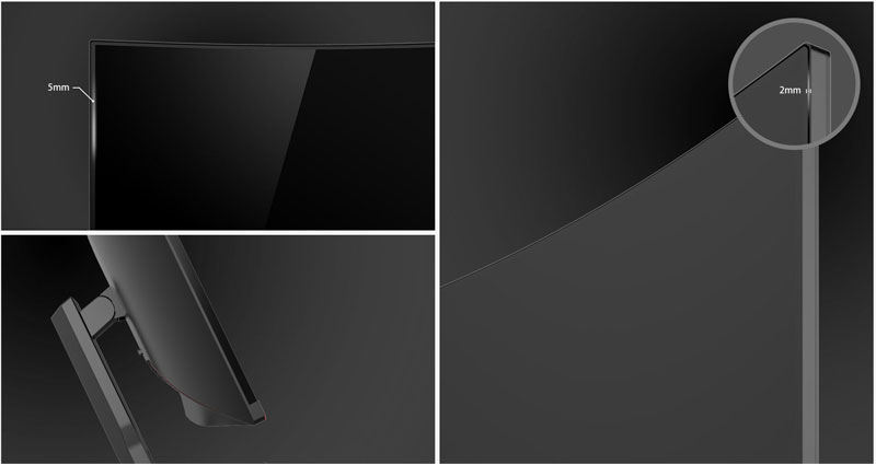 AOC CQ32G1 monitor gaming curvo da 31,5 pollici e 144Hz 3 Dettagli design AOC CQ32G1