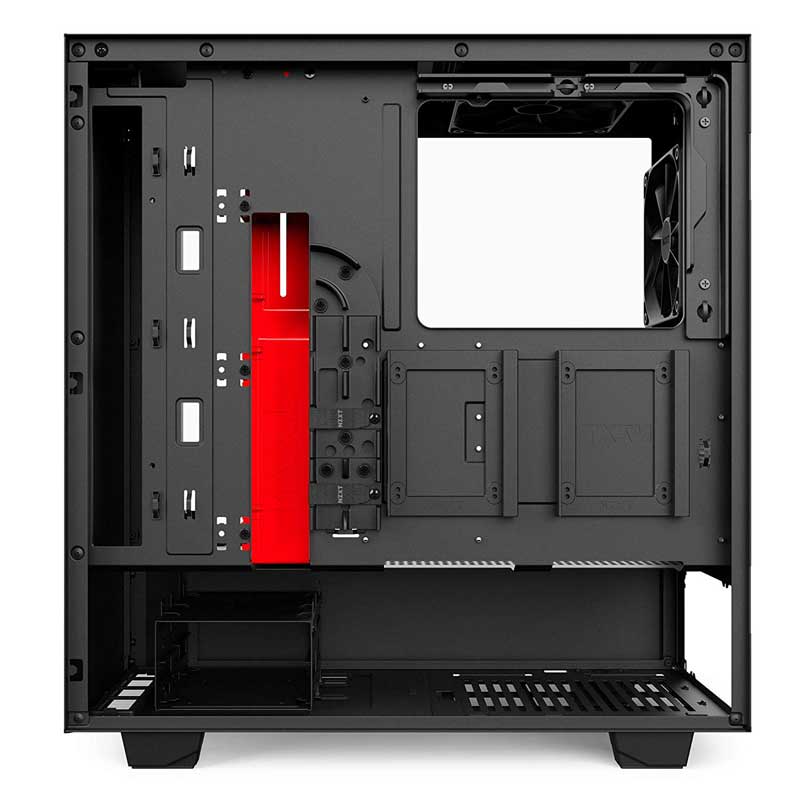 case computer gaming nzxt h500 vista retro con gestione cavi