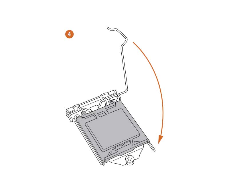 chiudi il socket del processore