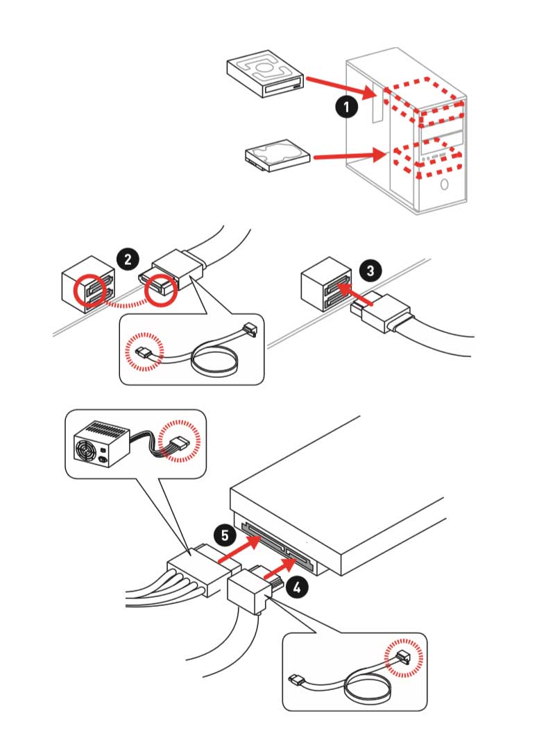 installa gli hard disk e ssd