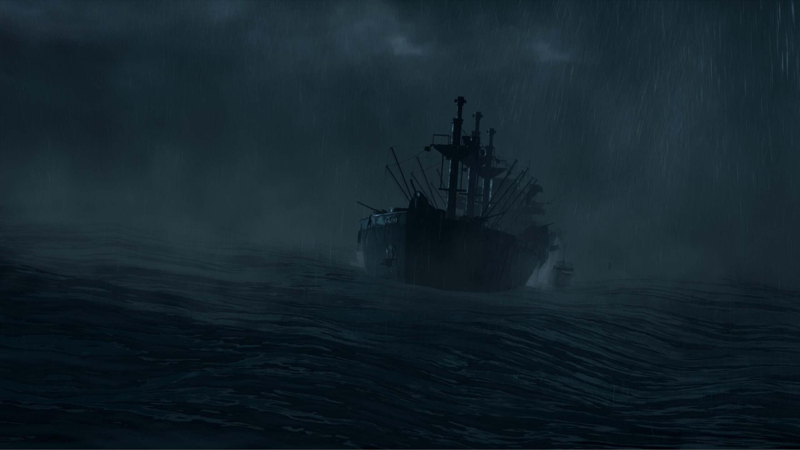 oceano e la tempesta in Man of Medan