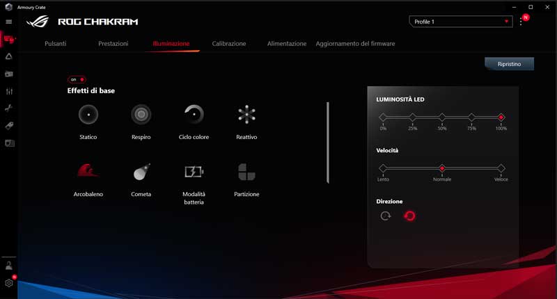 Illuminazione RGB mouse