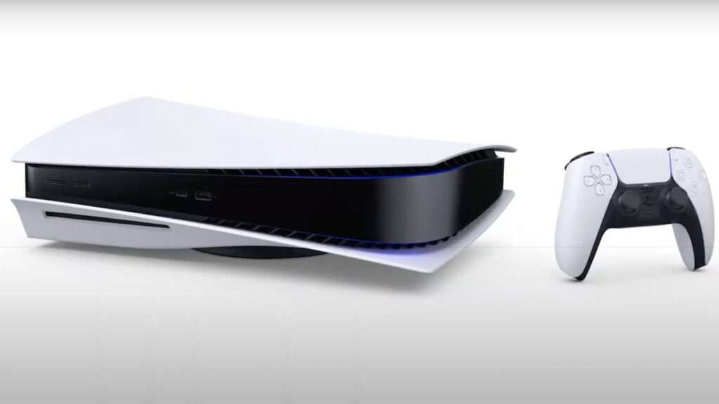 Imamgine che ritrae una playstation 5 ed un controller