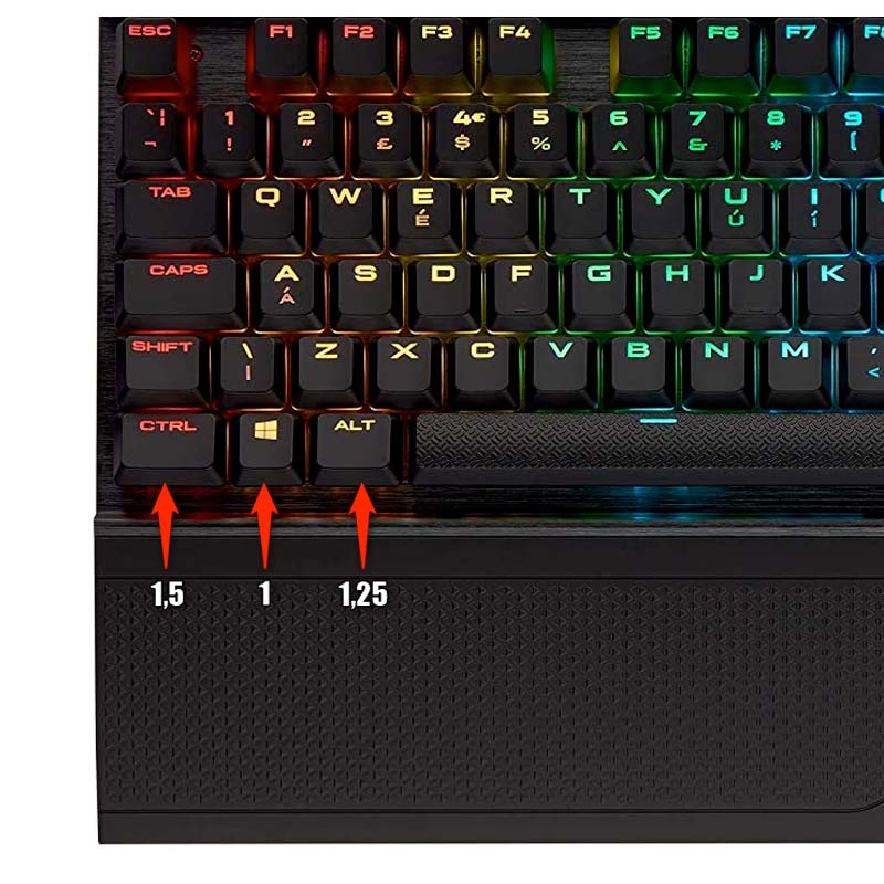 Come scegliere i keycaps perfetti per la tastiera da gaming 6 dimensione tasti corsair k70 rgb