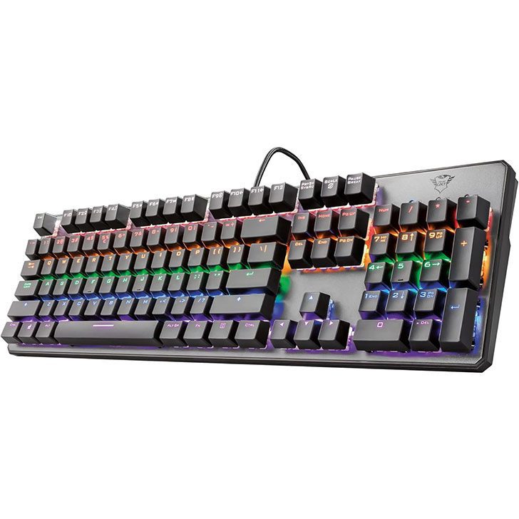 LE MIGLIORI TASTIERE DA GAMING ECONOMICHE 7 Trust Gaming GXT 865 Asta Tastiera Meccanica Gaming Switch Red