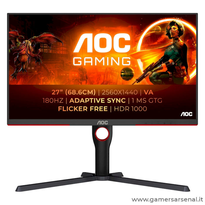 Guida al rapporto di contrasto del monitor 4 monitor gaming VA con alto contrasto statico HDR1000